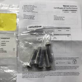 Nas6707u23 3v Fasteners 5 Aircraft Bolts New With Certs