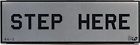 44-1 Wicks Aircraft Step Here Aluminum Sticker