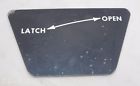 582-974 Piper Tomahawk Door Latch Placard