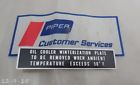 63408-00 Piper New Winterization Placard 581-114