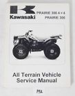 99924-1239-04 Kawasaki Prairie Atv Service Manual Oem