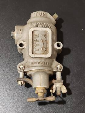 35-d-2266 A.c. Chapin Vtg C.e. Co Rutherford Nj Aircraft Fuel Filter Type C-1a Race Car Indy