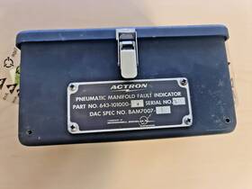 643-101000-1 Actron Pneumatic Manifold Fault Indicator Aircraft Panel
