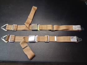 H-702-200 Aero Fabricators Aircraft Lap Seatbelts 90-91r60 With Dual Shoulder Harness