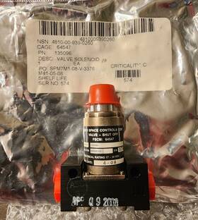4810-00-939-0260 Aero Space Controls Corp 135096 Shut Off Valve Solenoid - Nsn 4810-00-939-0260 Aero Space Controls Corp 135096 Shut Off Valve Solenoid - Nsn