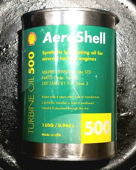 Aeroshell 021400743052 Turbine Oil 500 1 Quart For Aircraft Engines