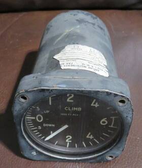 Rc-60-ms-aau-9 Aerosonic Rc-60-ms-aau-9/a Vertical Velocity Indicator Au-9/a P/n Vintage