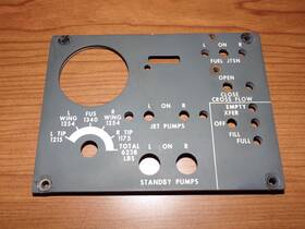 6608279-6 Aerospace Optics Aircraft Fuel Instrument Panel