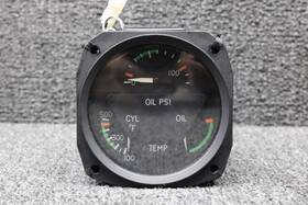 C662019-0101rx Aid-rc Allen 18c452-1 Alt Rca Tri-engine Gauge W Probe Lighted 28v