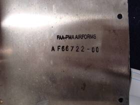 Af66722-00 Air Forms Piper Cherokee Aft Left Engine Baffle