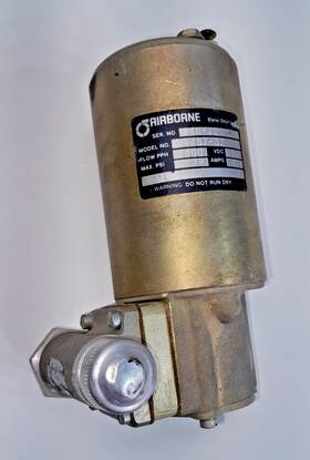 2b7-32 Airborne Fuel Pump Assembly Model 27 Volt 35 Psi 600 Pph 4.5 Amps