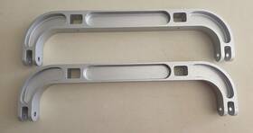 010101012 Aircraft 2 Cnc Aluminum 6061-t6 - / Aerospace Brackets Pair New