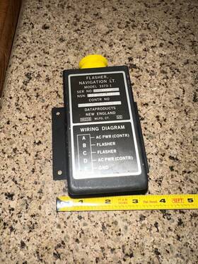 3373-1 Aircraft Instrument Co. Thermal Flasher Navigation Lt. Unit No B-52 Strato Fortress Usa