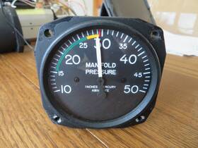 Sp-3522-ces Aircraft Instruments Manifold Pressure Gauge - E225 Bonanza