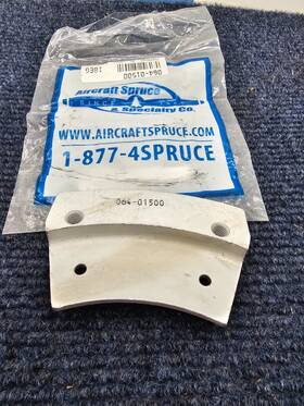 064-01500 Aircraft Spruce Cleveland Brake Back Plate For 64-15 Cessna Beech