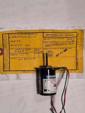 Dcmil-29-2 Airesearch 36879 26 Vdc Motor Model Pn Nsn 6105006068010 Nos