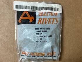 5320-00-057-7208 Allfast Fastening Systems Cr2163-4-4 Aerospace Blind Rivet P/n New Nsn Bag Of 100 5320-00-057-7208 Allfast Fastening Systems Cr2163-4-4 Aerospace Blind Rivet P/n New Nsn Bag Of 100
