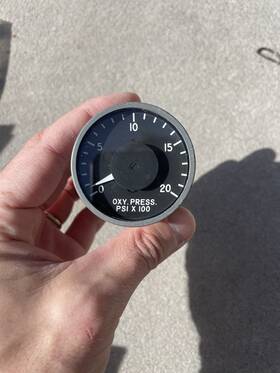 182936 Ametek Oxygen Pressure Indicator Boeing 737 Oem 182936 Ametek Oxygen Pressure Indicator Boeing 737 Oem