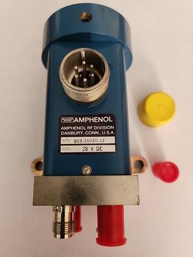 303-21020-12 Amphenol Rf Coaxial Switch 28 Vdc Nos