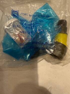 Ms3106f10sl-4s Amphenol New Connector Kit In Manufacturers Packaging With No Certs P/n