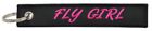Apx-235-hpb Unbranded Fly Girl Embroidered Keychain