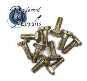 An3h4 Army Navy Lot Of 10 Aircraft Bolts 10-32 Thread 17/32 Inch Long With A 1/8 Grip