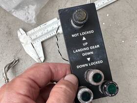 44174-00 Astronics Corp 44174 Piper Landing Gear Panel With Switches Cable Run
