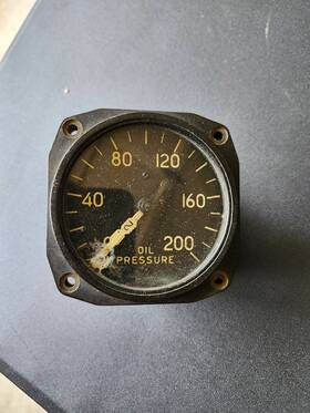 An5792-2-1 Autolite An5772-2 B-25 Auto-lite Dual Oil Pressure Gauge 10226-a-1