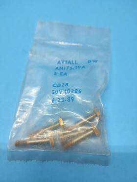 An173-10a Aviall An173-10 5 Pieces Length 1-1/32 Inch Grip 5/8 Thread 10-32