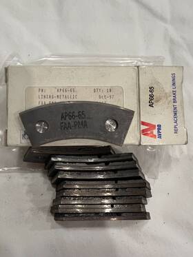 Ap66-65 Aviation Products Inc Brake Lining Box Of 10