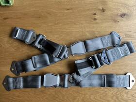 504163-407-2251 Aviation Safety Products Am-safe Seat Belt Shoulder Harness Pair Tso-c114 Pn504163 Gray
