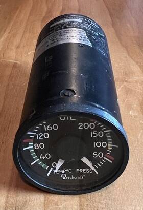 101-384122-5 Beechcraft Oil Temp And Pressure Indicator Pn