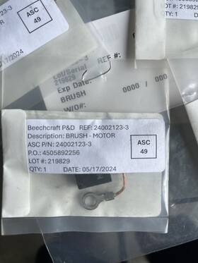 24002123-3 Beechcraft P/n Motor Brush Set