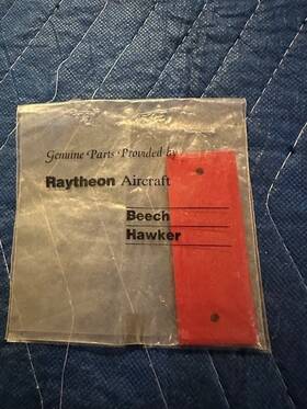 33-324043 Beechcraft Aircraft Instruction Plate P/n New Surplus St
