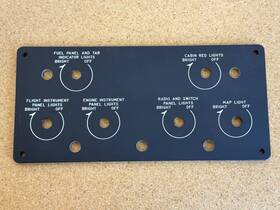50-324075 Beechcraft Twin Bonanza L-23 U8-a Panel P/n New