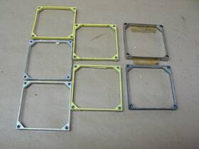 101-341486-1 Beechcraft 553-6588-004 Lot Of 7 Instrument Mounting Plates Cessna