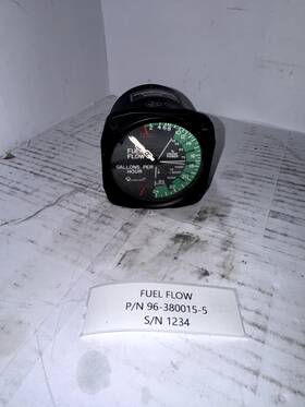 96-380015-5 Beechcraft Fuel Flow P/n S/n 1234