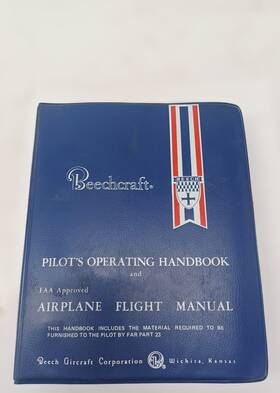 96-590010-29 Beechcraft New Surplus Baron Pilots Oper Handbook/flight Manual P/n 96-590010-2