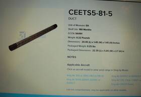 Ceets5-81-5 Beechcraft Duct By Aeroduct