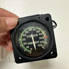 206-075-185-1 Bell Jet Ranger Overhauled Torquemeter Indicator Instrument Component