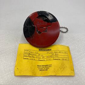 206-362-002-101 Bell Vintage Helicopter Gas Fuel Cap Gabb Serviceable Hot Rod