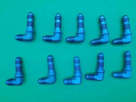 Bell Helcopter Textron An833-4d Lot Of 10 Blue Elbow Open Box