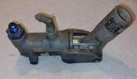 469100-1 Bendix Aviation Hydraulic Hand Pump And Handle Assembly 3000 Psi Pacific Division