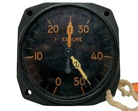 6300-a15a-1-a1 Bendix Multi-purpose Pressure Indicator Autosyn Style Dual Usaf Untested
