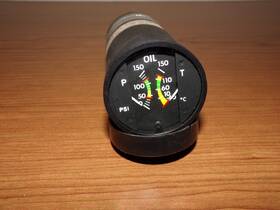 9910329-1 Bendix Cessna Oil Pressure And Temp Indicator