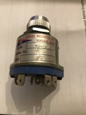 Ic35w200-1c Bendix Airplane Ignition Switch/ No Key