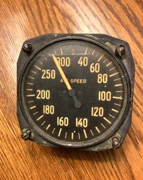 1426-1z-a1 Bendix Pioneer Vintage Air Speed Gauge Pn