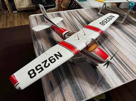 N9258 Blitz Works Cessna 182 Pnp Trainer Rc Plane Wingspan1410mm 6ch With Flaps Led Light