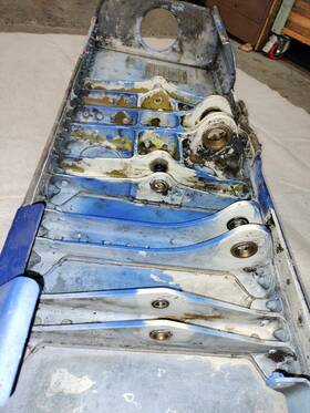 173a103-7 Boeing B-737 Rudder Part # Used / Salvaged Wreckage Removed From 737