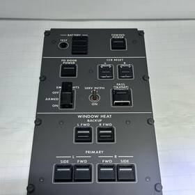 411700a0788 Boeing 411700-002 Window Heat/emergency Switch Panel Rev H